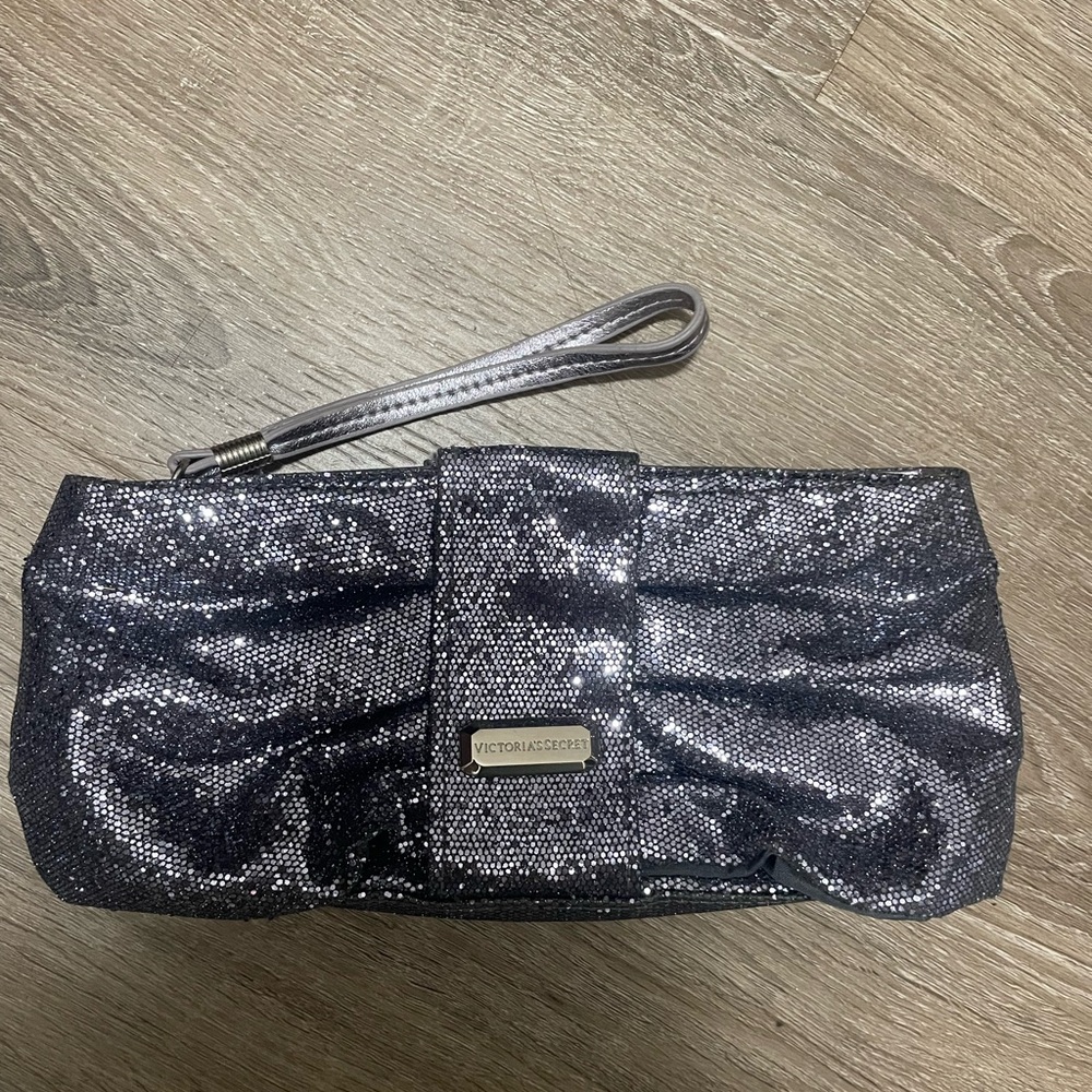 Victoria's Secret Glittering Silver Wristlet
